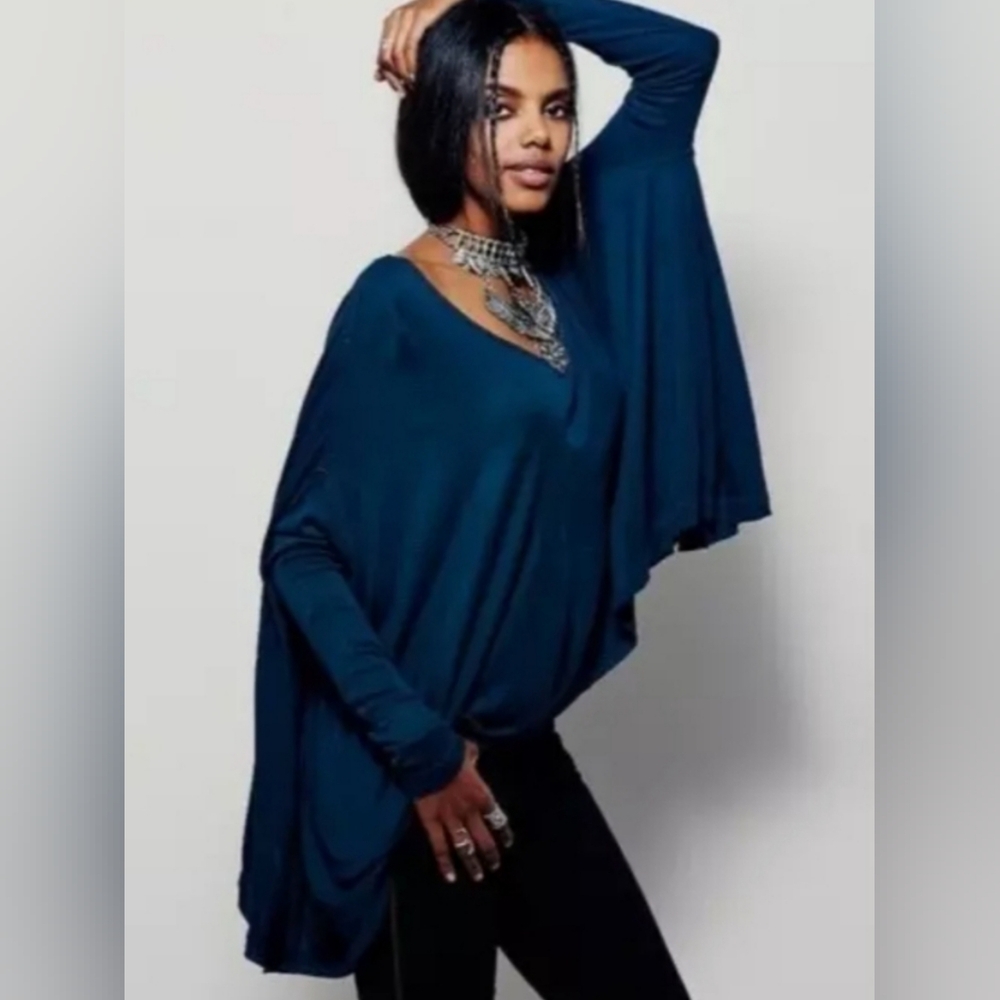 We The Free People Hannah Tee Swingy Long Sleeve